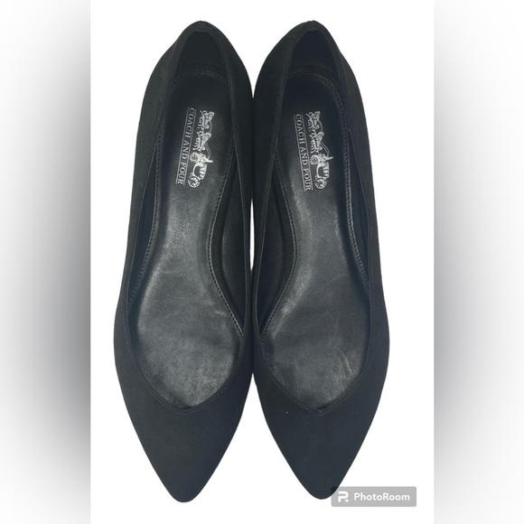 Coach and Four Black Flats - Picture 1 of 8